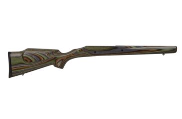 Image of Boyds Hardwood Gunstocks Prairie Hunter Remington 700 MuzzleLoader Short Action Lefthand Stock Righthand Action Factory Barrel Channel Forest Camo Laminate Finished, 3U7364Y20110