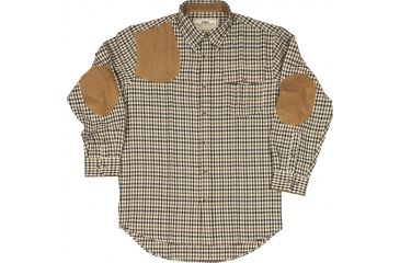 Image of Boyt Harness Traditional Ultrasuede Check Pattern Plaid Shirt, Brown