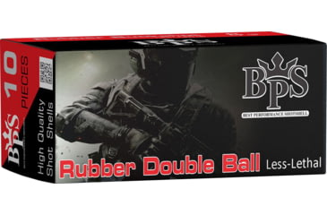Image of BPS 12 Gauge 8 Grain 2/7 oz 2.75in Rubber Double Ball Centerfire Shotgun Ammo,10 Rounds, 5015