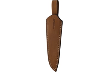 Image of BPS Knives Compact Camping 1066 Carbon Fixed Blade, 8in Overall, 3.75in, 1066 Carbon Steel Satin Blade, Walnut Handle, Leather Sheath, BS1FTSCSH