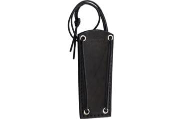 Image of BPS Knives Kiridashi Neck Knife, 7.75in Overall, 2.75in, Natural Finish Scandi Grind 1060HC Steel Blade, Stainless Steel Handle, Leather Sheath, KIRIDASHICSH