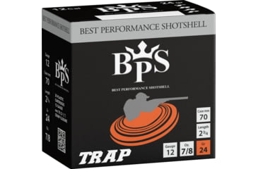 Image of BPS Shotshell 12 Gauge 24 Grain 7/8 oz 2.25in Trap Centerfire Shotgun Ammo, 25 Rounds, 5023