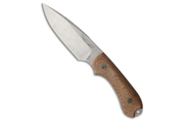 Image of Bradford Bradford Guardian 3 Fixed Blade Knife Natural Micarta 3.5" Stonewash, Tan, Bohler N690, adult, BHQ-217160