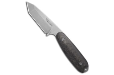 Image of Bradford Bradford Knives Guardian3.5 Fixed Blade 3D Black Micarta 3.75" Stonewash, Black, Elmax, adult, BHQ-217413