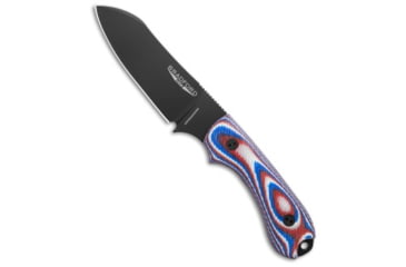 Image of Bradford Bradford Knives Guardian3 Fixed Blade Red/White/Blue G-10 3.5" Black DLC, Blue/Red/White, MagnaCut, adult, BHQ-222340
