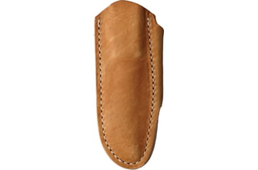 Image of Bradford Knives Guardian 3.2 Fixed Blade Knife, 7.13in Overall, 3.5in Stonewash AEB-L Stainless Steel Blade, Coyote Brown Sculpted G10 Handle, Brown Leather Belt Sheath, 3.2FE-004-AEBL