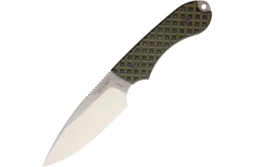 Image of Bradford Knives Guardian 4 OD Green / Black Knife, 4.5 stonewash finish Bohler N690 stainless drop p, Textured g10 handle, 4FE-009-N690