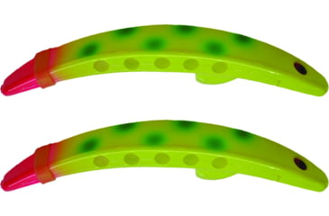 Image of Brads Super Bait Casting/Trolling Lure, Rolling Swivel And Scent Pad, Rotten Banana, 4in, #2 Treble, 2/Pack, TPSB-124