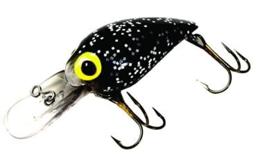 Image of Brads Wiggler Crankbait, Floating/Sinking, Black with Silver Flakes, 3in, 3/8oz, BW-02