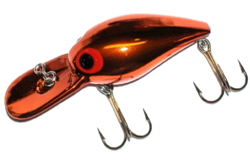 Image of Brads Wiggler Crankbait, Floating/Sinking, Dark Metallic Copper with Red Eyes, 3in, 3/8oz, BW-75