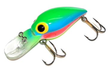 Image of Brads Wiggler Crankbait, Floating/Sinking, Fluorescent Rainbow, 3in, 3/8oz, BW-68