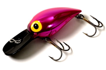 Image of Brads Wiggler Crankbait, Floating/Sinking, Metallic Pink with Black Bill, 3in, 3/8oz, BW-16