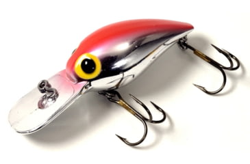 Image of Brads Wiggler Crankbait, Floating/Sinking, Metallic Silver with Fluorescent Orange Back, 3in, 3/8oz, BW-04