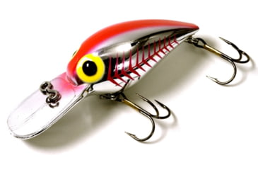 Image of Brads Wiggler Crankbait, Floating/Sinking, Metallic Silver with Fluorescent Orange Back/Herri, 3in, 3/8oz, BW-25