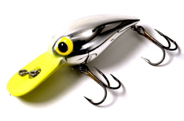 Image of Brads Wiggler Crankbait, Floating/Sinking, Nickel with Chartreuse Bill, 3in, 3/8oz, BW-21