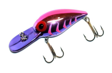Image of Brads Wiggler Crankbait, Floating/Sinking, Reverse Cerise Herringbone, 3in, 3/8oz, BW-92