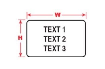 Image of Brady Labels for LABXPERT Laboratory Labeling System, Brady 60909 Freezerbondz Labels Rectangle