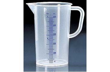 Image of BrandTech Graduated Pitchers, Polypropylene, BrandTech V484941 Nesting Pitchers With Blue Screened Graduations