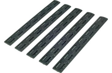 Image of Bravo Company Mfg MLOK 5.5 Inch MCMR Rail Panel Kit, Pack of 5, Black, 5.5 Inch, BCM-MCMR-RP-BLK-5