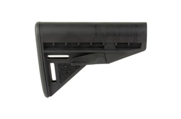Image of Bravo Company Mod 3 Stock, Fits Mil Spec Buffer Tube, Black, Includes Rise,r BCM-GFS-MOD-3-K85-BLK