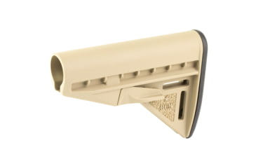 Image of Bravo Company Mod 3 Stock, Fits Mil Spec Buffer Tube, Flat Dark Earth, Includes Rise,r BCM-GFS-MOD-3-K85-FDE