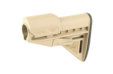 Image of Bravo Company Mod 3 Stock, Fits Mil Spec Buffer Tube, Flat Dark Earth, Includes Rise,r BCM-GFS-MOD-3-K85-FDE