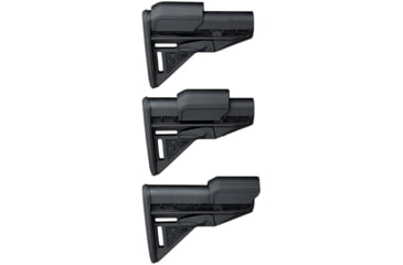 Image of Bravo Company Mod 3 Stock Riser Kit, Fits Bravo Mod 3 Stock, Black, Includes .5 and .8 Friction Fit Risers, BCM-M3R-K85-BLK