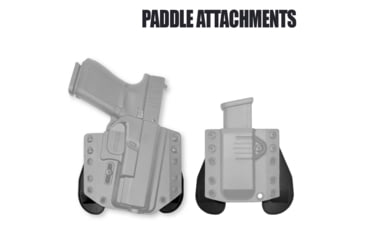 Image of Bravo Concealment BCA OWB Gun Holster, Glock 42, Right Hand, Black, BC10-1033