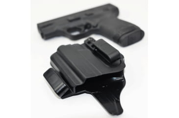 Image of Bravo Concealment IWB Torsion 3.0 Holster, S&amp;W, M&amp;P 9,40 Shield, Right Hand, 1.50in Belt Clips, Black, Small, 854614008804