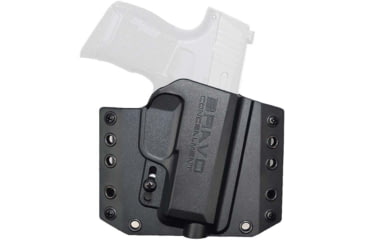 Image of Bravo Concealment OWB BCA 3.0 Holster, Black, Right Hand, Polymer, Sig Sauer P365, Small, 850007014346