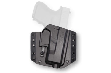 Image of Bravo Concealment OWB BCA 3.0 Holster, Glock 26, 27, 33, Right Hand, 1.50in Belt Loops, Black, Small, 868316000363