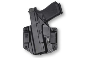 Image of Bravo Concealment OWB BCA 3.0 Holster, Glock 19, 23, 32, 19X, 19 MOS, 45, Gen 3-5, Right Hand, 1.50in Belt Loop, Black, Small, 850007014667
