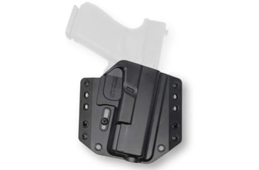 Image of Bravo Concealment OWB BCA 3.0 Holster, Glock 19, 23, 32, 19X, 19 MOS, 45, Gen 3-5, Right Hand, 1.50in Belt Loop, Black, Small, 850007014667