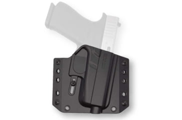 Image of Bravo Concealment OWB BCA 3.0 Holster, Glock 43X, Right Hand, 1.50in Belt loops, Black, Small, 850007014704