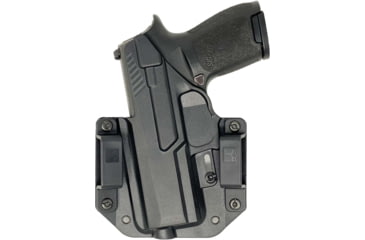 Image of Bravo Concealment OWB BCA 3.0 Holster, Sig Sauer, P320 9,40 Carry,Compact, Right Hand, 1.50in Belt Loops, Black, Small, 854614008590