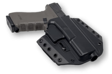 Image of Bravo Concealment OWB BCA 3.0 Holster, Glock, 17, 22, 31, Right Hand, 1.50in Belt Loops, Black, Small, 866023000201