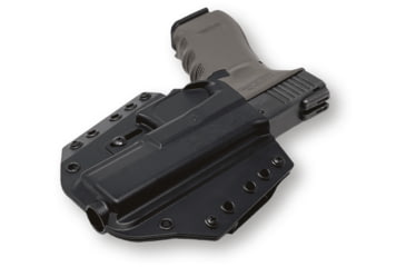 Image of Bravo Concealment OWB BCA 3.0 Holster, Glock, 17, 22, 31, Right Hand, 1.50in Belt Loops, Black, Small, 866023000201