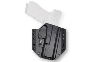 Image of Bravo Concealment OWB BCA 3.0 Holster, Glock, 17, 22, 31, Right Hand, 1.50in Belt Loops, Black, Small, 866023000201