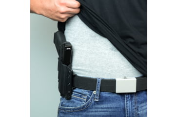 Image of Bravo Concealment OWB BCA 3.0 Holster, Glock 19, 23, 32, 19X, 19 MOS, 45, Gen 3-5, Right Hand, 1.50in Belt Loop, Black, Small, 850007014667