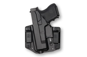 Image of Bravo Concealment OWB BCA Holster 3.0, Glock 26, 27, 33 Gen 3-5, Right Hand, 1.5in Belt Loops, Black, Small, BC10-1003