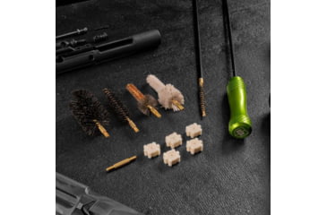 Image of Breakthrough Clean Technologies AR15 Upper Brush Set w/ Chamber Pads, Black / Green, AR15, BT-AR15UBS