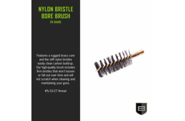 Image of Breakthrough Clean Technologies 20 Gauge Nylon Bristle Bore Brush, BT-20GNBB