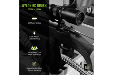 Image of Breakthrough Clean Technologies AR15/M16/M4 .223 Cal/5.56mm Nylon Bolt Carrier Brush, #8-32, BT-223NBCB-AR