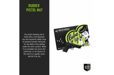 Image of Breakthrough Clean Technologies Clean Rubber Gun Mat - 11x 17, Pistol, BT-RGM-P
