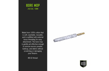 Image of Breakthrough Clean Technologies Cotton Mop .243 Cal/6mm, BT-243/6BM