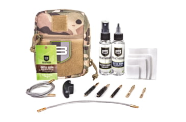 Image of Breakthrough Clean Technologies Nylon Pouch with Molle - Cable Pull Through Cleaning Kit, Camo, .223 Caliber / .30 Caliber / 9mm, BT-QWIC-MIL-CAM