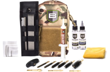 Image of Breakthrough Clean Technologies Nylon Pouch with Molle - Stainless Steel Rod Cleaning Kit, Camo, .22 Caliber/12 Gauge, BT-LOC-U-CAM