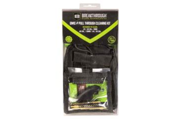 Image of Breakthrough Clean Technologies Pull Through Cleaning Kit for Pistols, .22 cal thru .45 cal, Black, BT-QWIC-P-BLK
