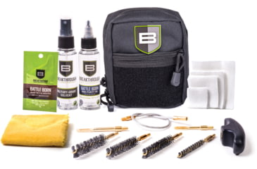 Image of Breakthrough Clean Technologies Pull Through Cleaning Kit for Pistols, .22 cal thru .45 cal, Black, BT-QWIC-P-BLK