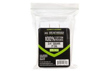 Image of Breakthrough Clean Technologies Square Cotton Patches - 3/4in x 3/4in - 375pcs / Pack with Plastic Tray, BT-CP-S-3/4-375